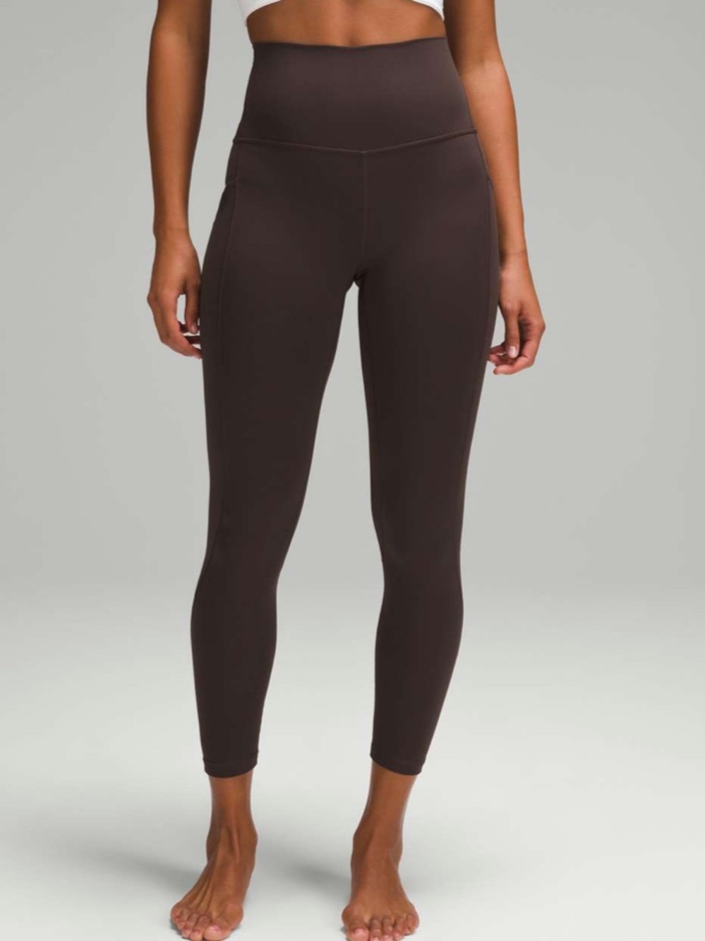 Lululemon Align High-Rise Leggings with Pockets 25" Espresso size 4 EUC